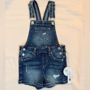 Joe's Jeans Kids Splatter Denim Overalls - Dark Blue